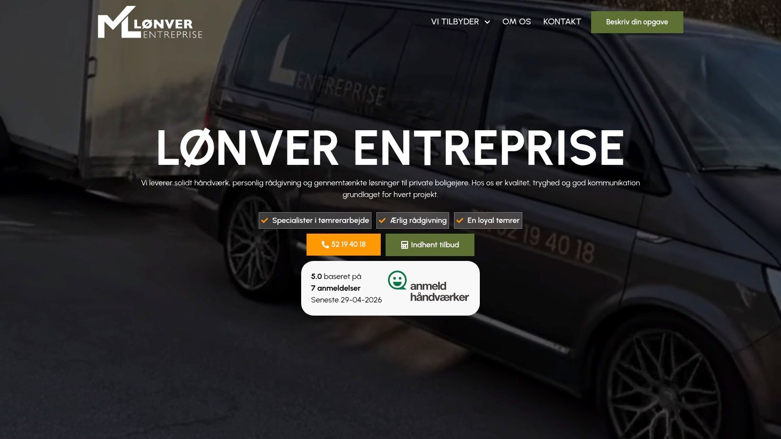 Screenshot from https://loenver-entreprise.dk